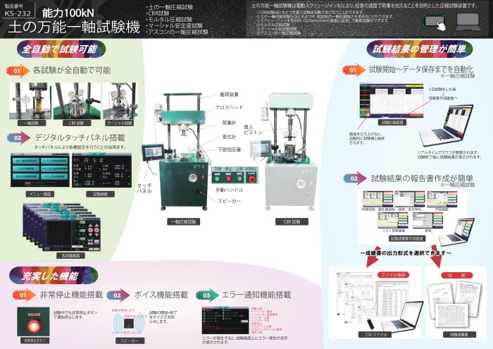 A3二つ折り裏[KS-232_100kN土の万能試験機]231031